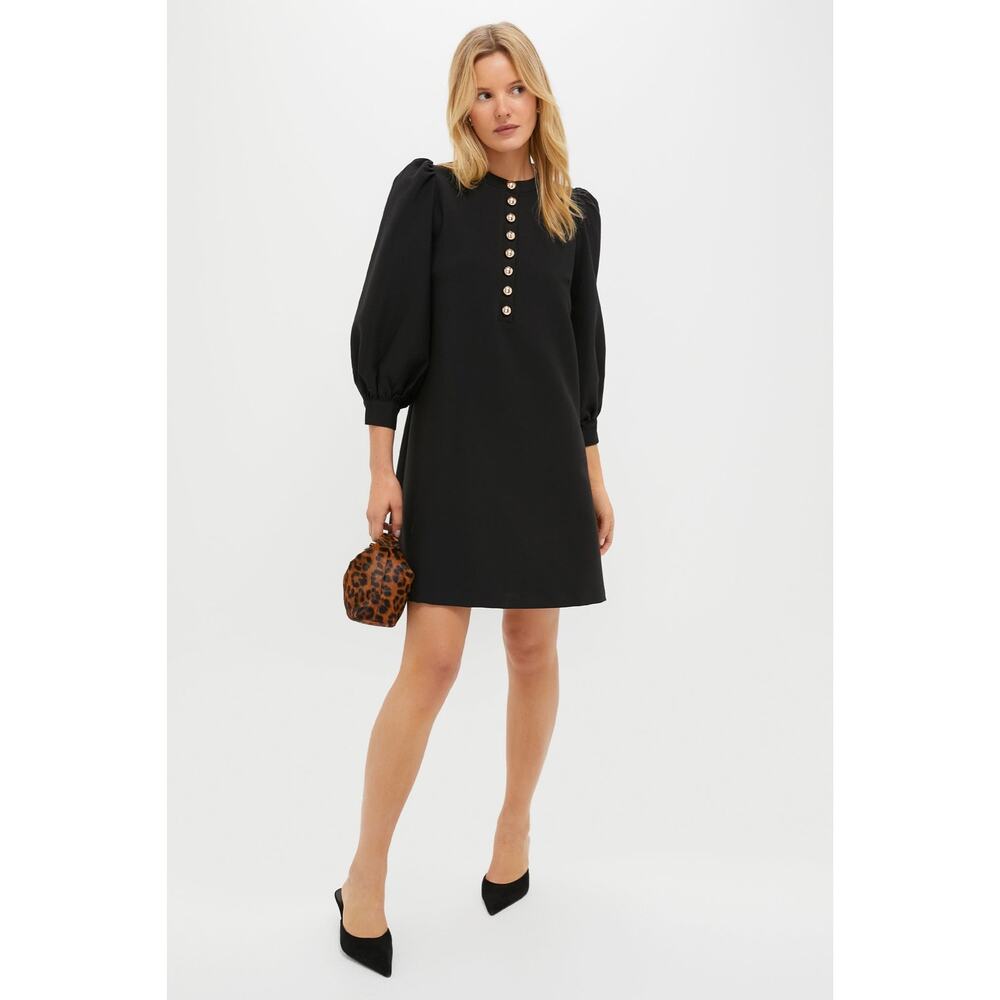 Tuckernuck Pomander Place Black Crepe Samantha Dress